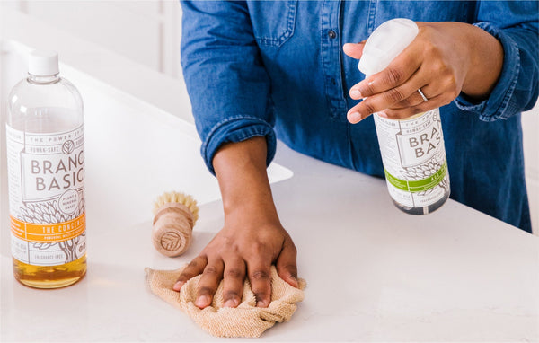 Branch Basics removes germs but is not a sanitizer or disinfectant