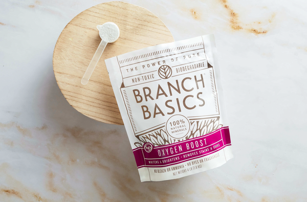 Branch Basics Oxygen Boost is a natural alternative to bleach for disinfecting